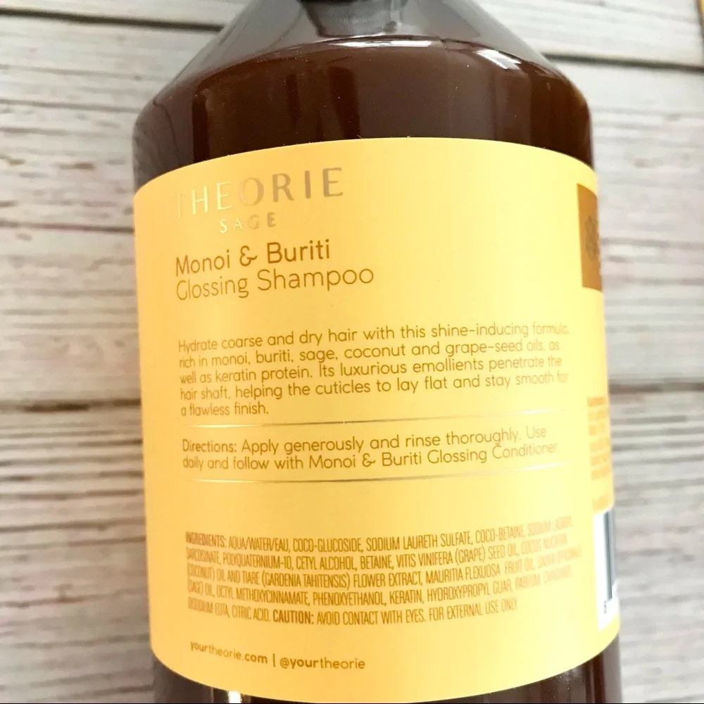 Theorie Sage Monoi and Buriti Glossing Shampoo